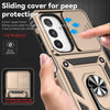 For Samsung Galaxy A26 5G Sliding Camshield Holder Phone Case(Gold)