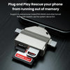 7 In 1 Multi-function OTG Card Reader for iPhone / Android Phone / Huawei / Laptops(Black)