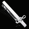 Men Business Formal Wedding Tie Clips, Color: Silver Treble Symbol