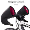 WHEEL UP Winter Bike Handlebar Gloves Bicycle Bar Thermal Mittens,Style: Road Bike Reflective