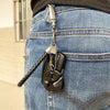 Mini Folding Pocket Knife Keychain Multitool - Black