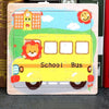 5 PCS KBX-017 Children Wooden Picture Puzzle Baby Early Education Toys(Bus)