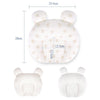 0-1 Year Old Baby Pillow Anti-Head Deflection Shaped Children Pillow, Style: Bear Silk Floss Filling