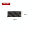 Car Carbon Fiber Rear Seat Ashtray Panel Decorative Sticker for Infiniti Q50 / Q60 2014-2020