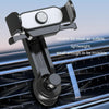 Car Air Outlet Mobile Phone Holder Automatic Lock Snap-on Navigation Holder(Blue)