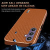 For Samsung Galaxy A05s / M14 AZNS Electroplated Edge Carbon Fiber Texture Phone Case(Green)