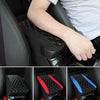 Car Center Console Cover Mat PU Leather Car Armrest Cover 32x19cm(Black)