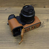 For FUJIFILM X-S20 Full Body Leather Camera Case Bag with Strap(Brown)