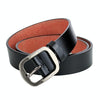 Dandali L8034 Men Casual Antique Pin Buckle Leather Belt Waistband, Size: 110-125cm (Black)