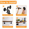 Wrought Iron Hanging Potted Plant Wall Shelf Water Pipe Shelf 6inch