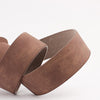 Casual Needleless Round Buckle Wide  PU Leather Belt for Women, Belt Length:103cm(light tan)