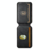 Suteni S2 Phone Magnetic Card Case Card Sleeve MagSafe Magnetic Coil PU Leather(Black)