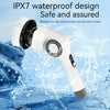 7 In 1 Electric Spin Scrubber Rechargeable Waterproof Floor Clean Bush with 23.6 Inch Adjustable Handle(Grey)