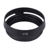 49mm Metal Vented Lens Hood for Fujifilm X100(Black)