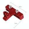 PULUZ Aluminium Alloy Bike Seat Cushion Mount for for GoPro Hero12 Black / Hero11 /10 /9 /8 /7 /6 /5, Insta360 Ace / Ace Pro, DJI Osmo Action 4 and Other Action Cameras(Red)
