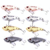 1 Set HENGJIA VIB013 Metal VIB Fake Bait Electroplated Hard Bait, Specification: 5.5cm 11g(4 Colors)