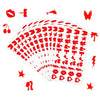 400pcs /Pack Style 6 Tanning Sunbathing Stickers Self Adhesive Body Stickers