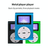 128M+Earphone+Cable Mini Lavalier Metal MP3 Music Player with Screen(Silver Gray)