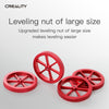 Creality Metal Red Hand Screwed Leveling Nut for Ender-3 / Ender-3 Pro / Ender-3 V2 / CR-10 Pro V2 3D Printer (Red)
