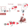 W.P.E PMG-M Foam Hook Soft Worm Bait Three Anchor Hook Fake Lures, Size: M(29)