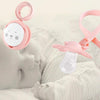 Portable Baby Cartoon Panda Pacifier Chain Soothing Teether Storage Chain(Pink)