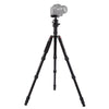 Triopo MT-2805C Adjustable Portable Aluminum Tripod with NB-2S Ball Head for Canon Nikon Sony DSLR Camera(Black)