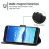 Leather Phone Case For Alcatel 7(Black)