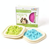 Slow Feed Pet Bowl, Anti-Skid, Green - Cats & Dogs