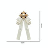 Ladies Court Style Cloth Brooch Lace Bow-knot Bow Tie Costume Accessories, Style:Pin Buckle Version(White)