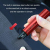 Vehicle-Mounted Multifunctional Broken Window Escape Safety Hammer(Silver)