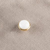 5017 K Gold White Single Hole Solid Zinc Alloy Ceramics Round Handle for Cabinet Wardrobe Drawer Door