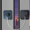Child Safety Lock No Hole Window Limiter Refrigerator Drawer Cabinet Combination Lock, Specification: 2-bit Black