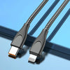 ADC-009 USB-C / Type-C to 8 Pin Zinc Alloy Hose Fast Charging Data Cable, Cable Length: 1m (Gun Metal)