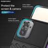 For Xiaomi Redmi Note 10S Thunderbolt Shockproof TPU Protective Soft Phone Case(Black)