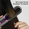 Wireless Hair Straightening Comb USB Charging Curling Iron(Gray)