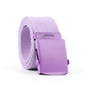 Unisex Smooth Buckle Canvas Woven Belt, Size:130 x 3.8cm(Purple)