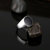Europe and America Men Classic Alloy High Polished Drip Oil Style Ring, Size: 10, Diameter: 19.9mm, Perimeter: 62.4mm