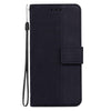 For Realme 13+ Global Geometric Embossed Leather Phone Case(Black)