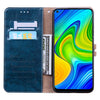 For Xiaomi Redmi Note 9 Business Style Oil Wax Texture Horizontal Flip Leather Case with Holder & Card Slots & Wallet(Royal Blue)