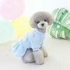 Warm Dog Skirt, Light Blue, Size L (Small Breeds)
