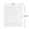 5mm Thickness 35x38.5cm 3D Self-Stick Wallpaper Soft Wrapping Waterproof Wall Sticker(Black)