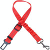 Reflective Dog Car Seat Belt, Red, Telescopic, 47-70cm