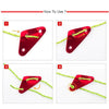 3 PCS Triangle Aluminum Alloy Wind Rope Buckle Adjustment Buckle Tent Canopy Pull Rope Slip Rope Buckle Accessories(Silver)