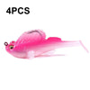 4 PCS HENGJIA SO062 Defense Bottom Tail 14g Jumping Fish Luya Soft Bait(3)