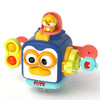 Infant Busy Ball Baby Hand Grip Ball Puzzle Sensory Hexahedron Toys(Penguin)