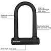 West Biking Bike Lock Motorcycle Wire Lock Anti-Hydraulic Pressure Cut Anti-Theft Lock, Specification: U-shaped Lock+Cable