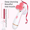 CNaier AE-878 USB Charging Silicone Face Skin Care Electric Facial Cleanser (Pink)