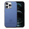 For iPhone 12 Pro Twill Fabric Leather Skin Back Phone Case(Blue)