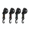 3 PCS Car Tent Suction Cup Home Users Outside Travel Portable Suction Cup Hook Round Carabiner(Green)