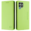 For Samsung Galaxy M33 5G Global RC01 Dual-Folded Magnetic Suction RFID Leather Phone Case(Grass Green)
